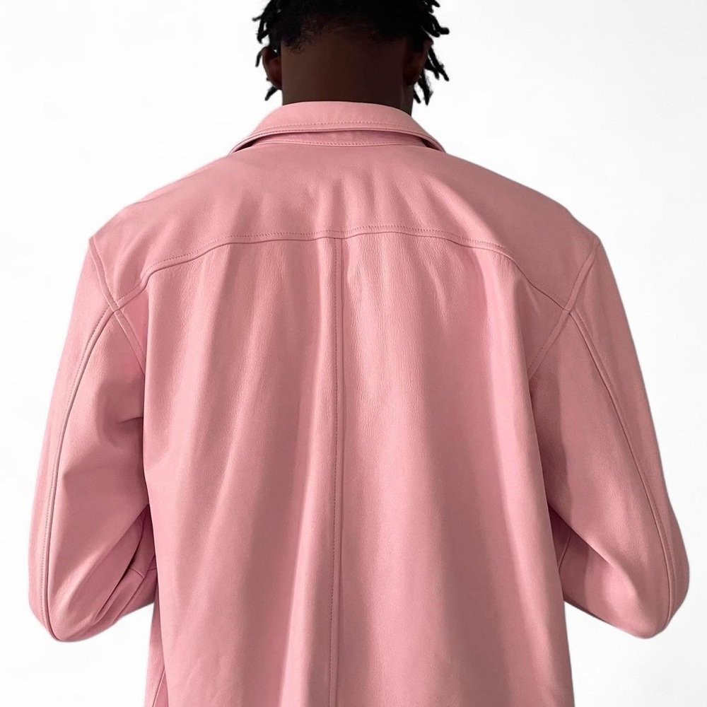 SUPREME leather shirt